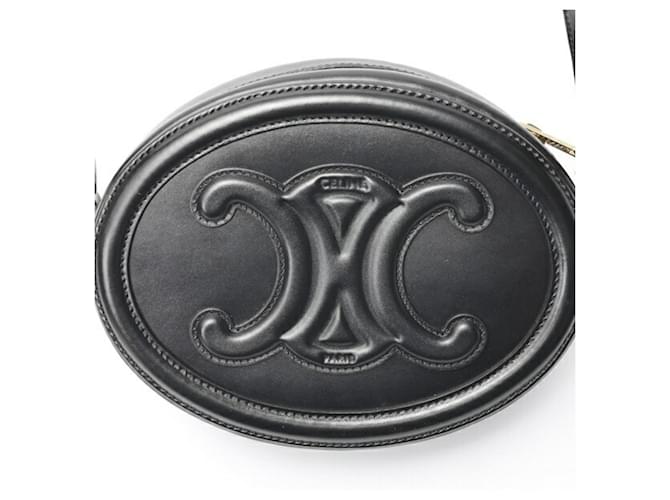 Céline Borsa Ovale Celine Cuile Triomphe Nero - vista 5