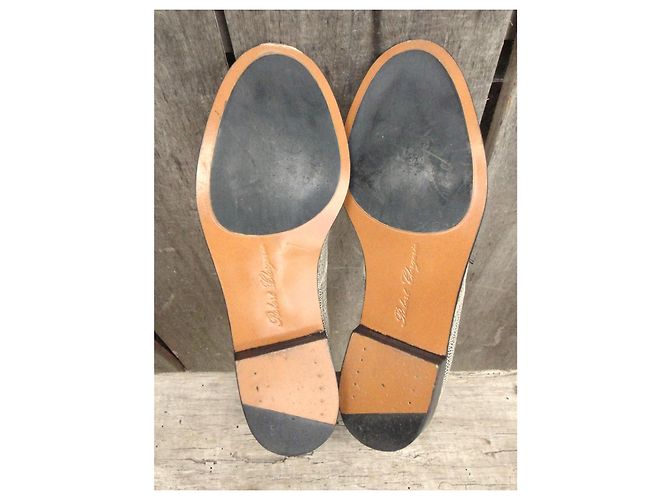 Robert Clergerie Derby in pelle di pesce Nero Beige - vista 6