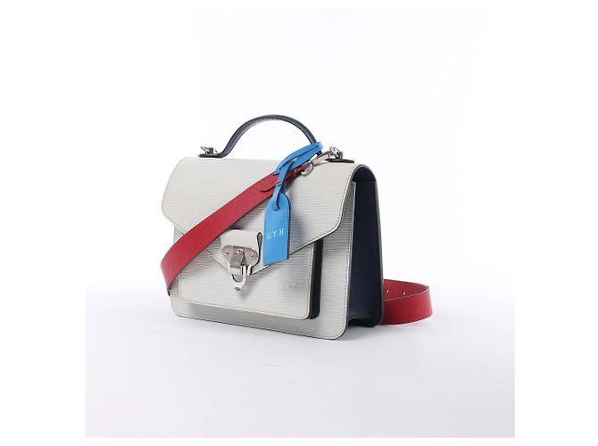 Borsa a mano 2Way Monceau Epi Neo Louis Vuitton in bianco M55392 Blu - vista 2