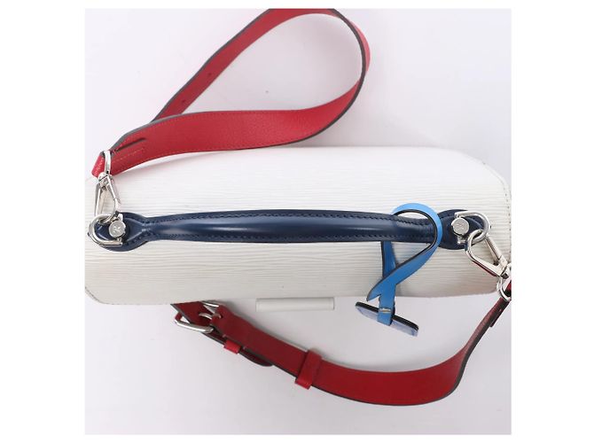 Borsa a mano 2Way Monceau Epi Neo Louis Vuitton in bianco M55392 Blu - vista 4
