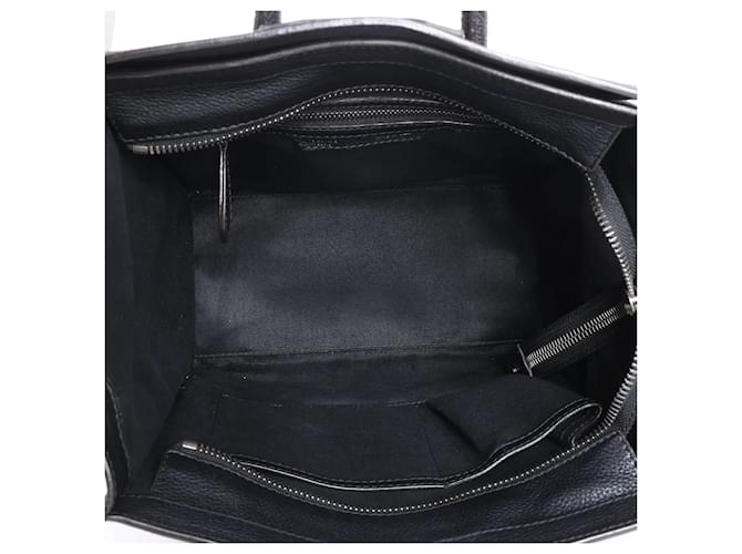 Céline Borsa CELINE Luggage Micro in pelle nera Nero - vista 10
