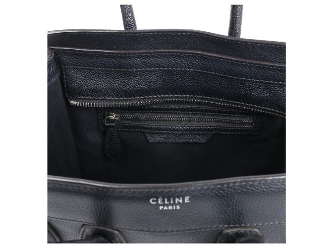 Céline Borsa CELINE Luggage Micro in pelle nera Nero - vista 11