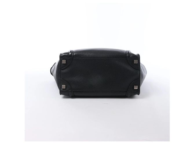 Céline Borsa CELINE Luggage Micro in pelle nera Nero - vista 7