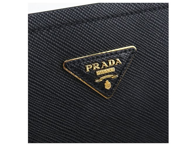 Saffiano Borsa in pelle di vitello nera Prada Nero - vista 6