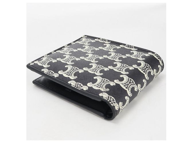 Triomphe Céline Portafoglio Bifold Celine in Nero - vista 2