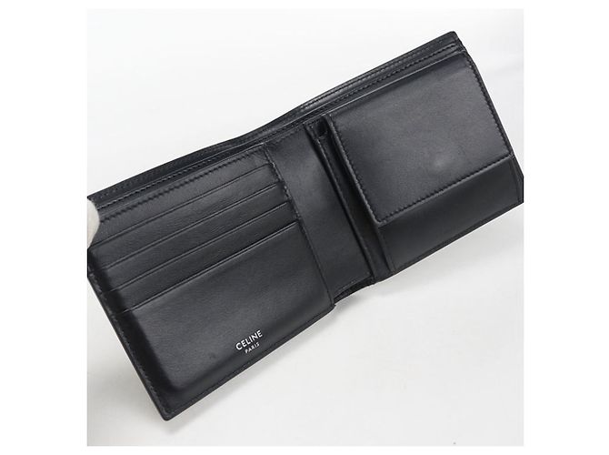 Triomphe Céline Portafoglio Bifold Celine in Nero - vista 3