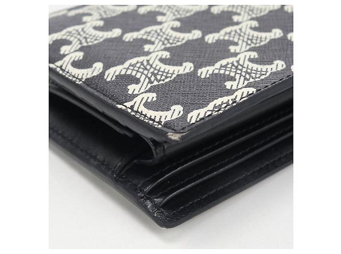 Triomphe Céline Portafoglio Bifold Celine in Nero - vista 8