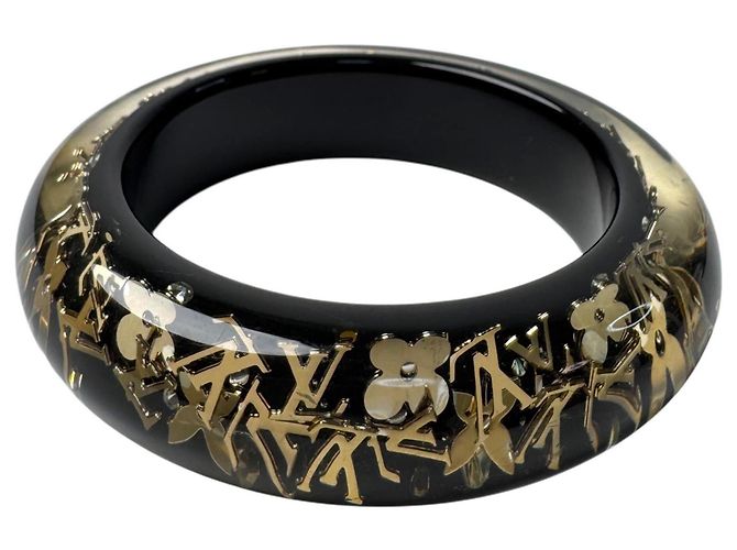 Louis Vuitton LOUIS VUITTON Bracelet Inclusion GM Bangle Noir M66254 Women's Black Golden - view 2