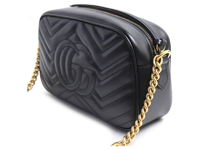 Borsa Gucci GG Marmont Small Camera Bag Nero - vista 2