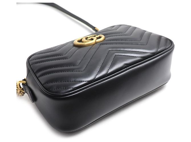 Borsa Gucci GG Marmont Small Camera Bag Nero - vista 3