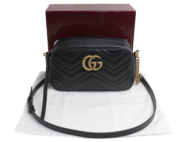 Borsa Gucci GG Marmont Small Camera Bag Nero - vista 6