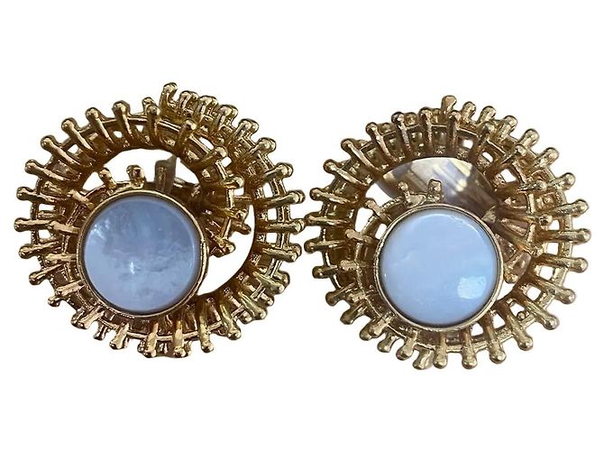 Autre Marque Dilip Jindal - Bijoux Coutuire - Orecchini in Conchiglia Madreperla - vista 3