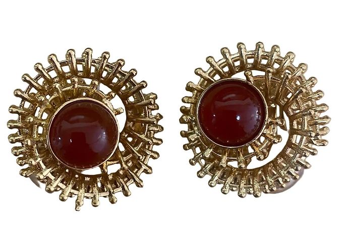 Autre Marque Dilip Jindal - Bijoux Coutuire - Coquillage Red Earrings - vista 4