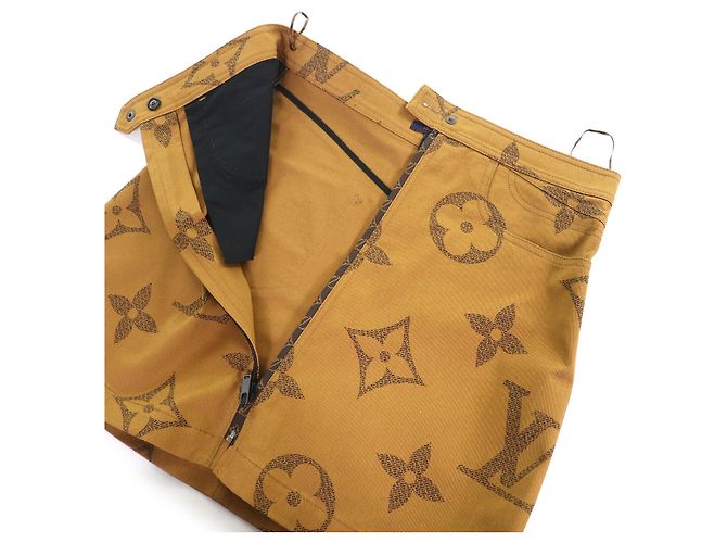 Falda Louis Vuitton Giant Monogram Castaño - vista 4