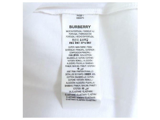 Camiseta de algodón Burberry Blanco - vista 7