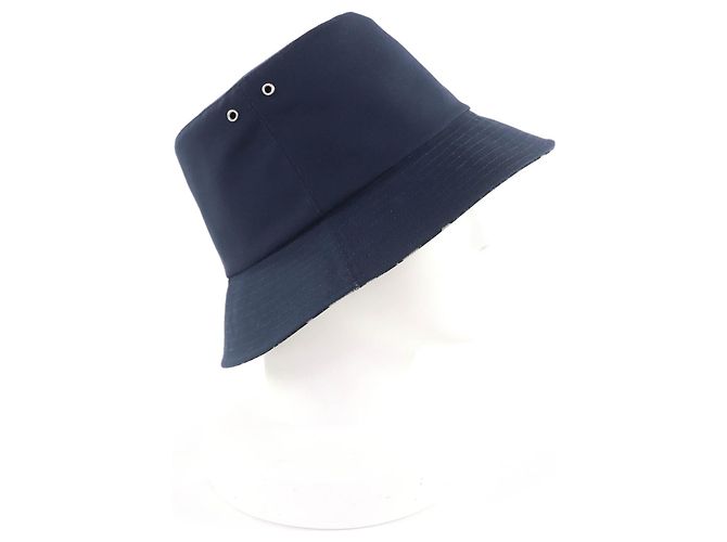 Cappello bucket Christian Dior Oblique Blu Blu navy - vista 6