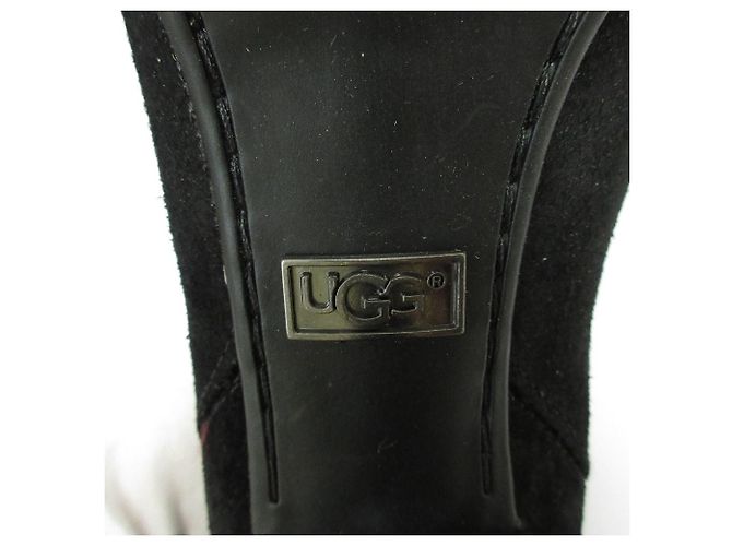 Autre Marque UGG SCARLETT Lammfell-Short-Boots Schwarz - Ansicht 10