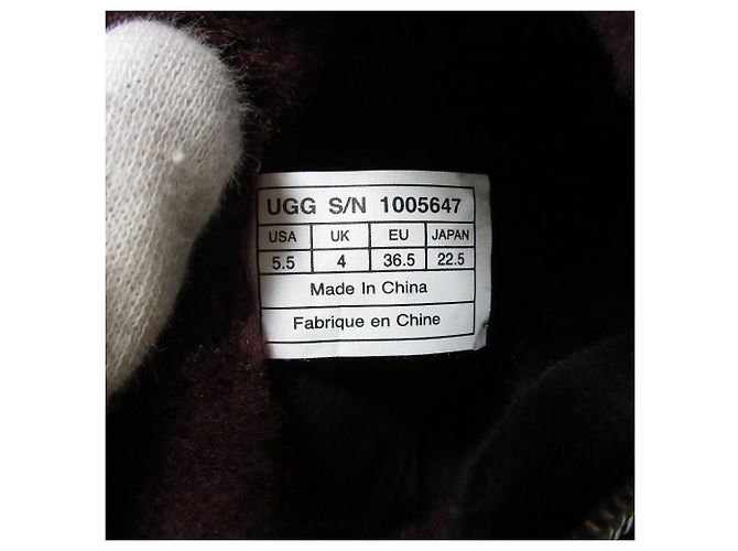 Autre Marque UGG SCARLETT Lammfell-Short-Boots Schwarz - Ansicht 12
