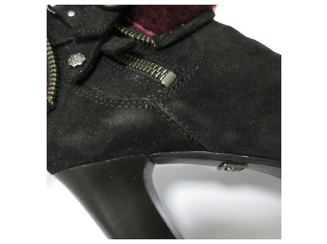 Autre Marque UGG SCARLETT Lammfell-Short-Boots Schwarz - Ansicht 17