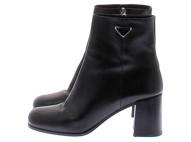 Prada Botines negros de piel - vista 2