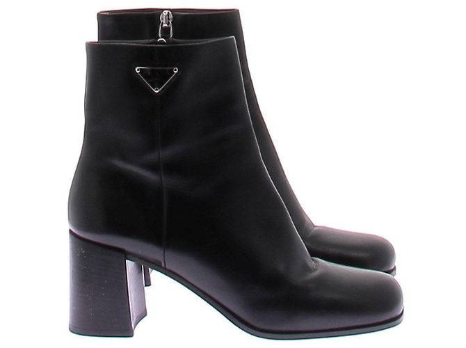 Prada Botines negros de piel - vista 6