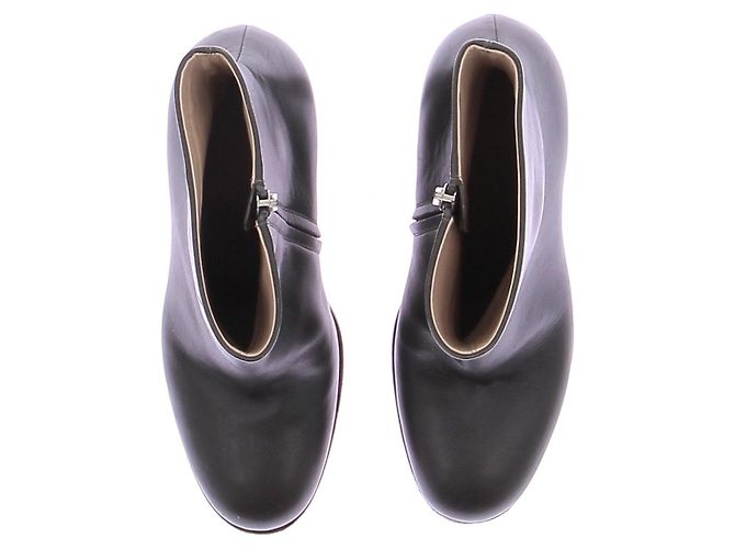 Céline Botines grises de piel - vista 4