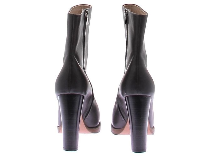 Céline Botines grises de piel - vista 7