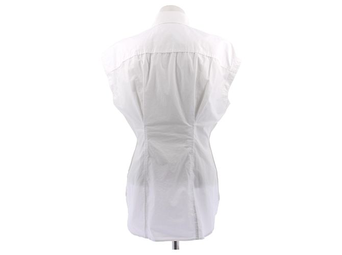 Acne Camicia bianca senza maniche Bianco - vista 2
