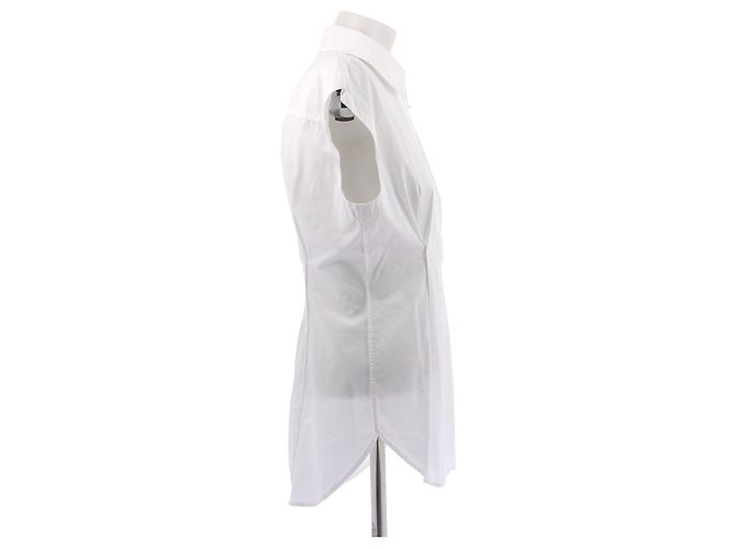Acne Camicia bianca senza maniche Bianco - vista 3