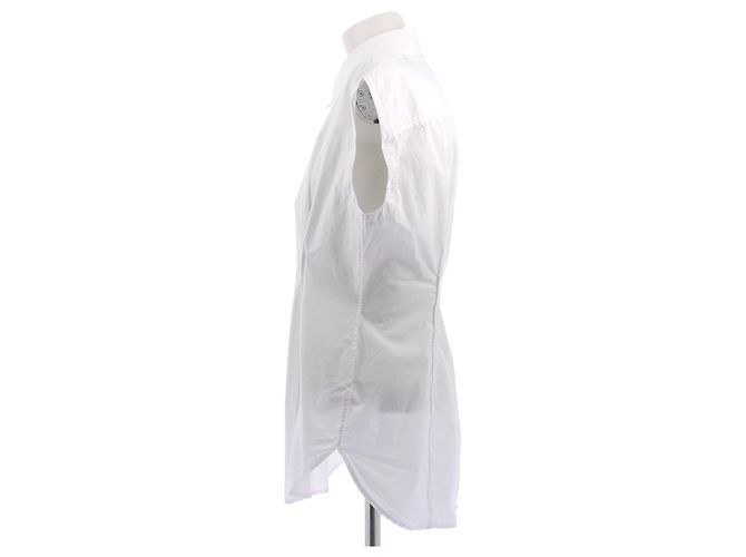 Acne Camicia bianca senza maniche Bianco - vista 4