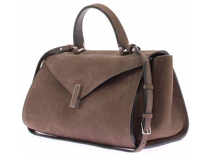 Borsa a mano Valextra in pelle marrone - vista 2