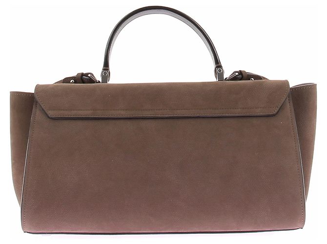 Borsa a mano Valextra in pelle marrone - vista 3