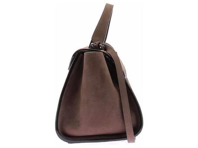 Borsa a mano Valextra in pelle marrone - vista 4