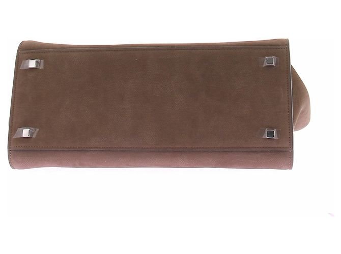 Borsa a mano Valextra in pelle marrone - vista 6