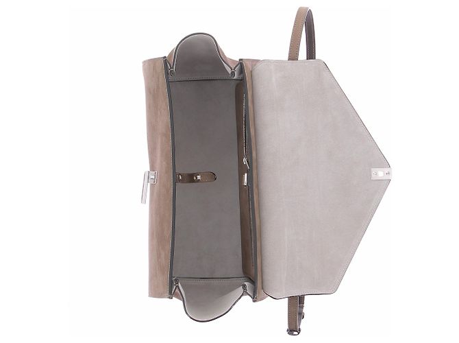 Borsa a mano Valextra in pelle marrone - vista 7
