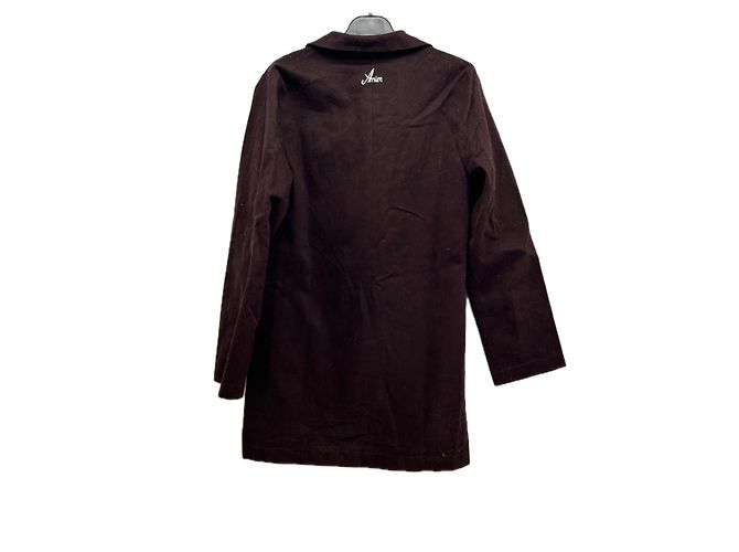 Autre Marque Vestido de algodón marrón ANIM Talla S Castaño - vista 2