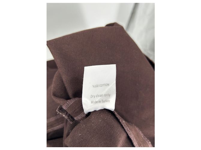 Autre Marque Vestido de algodón marrón ANIM Talla S Castaño - vista 4