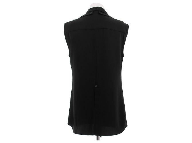 Courreges Camicia senza maniche nera Nero - vista 2