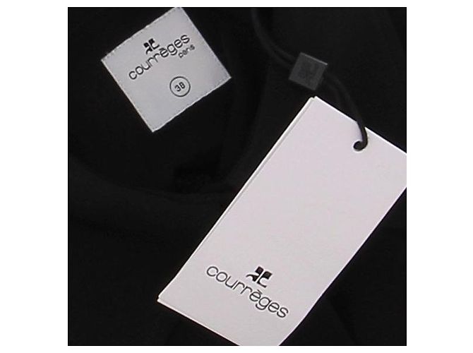 Courreges Camicia senza maniche nera Nero - vista 6