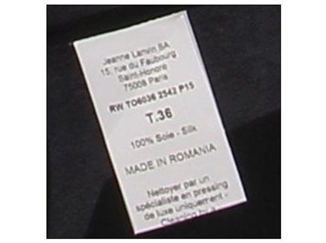 Lanvin Camicetta nera senza maniche in seta Nero - vista 5