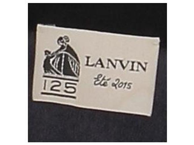 Lanvin Camicetta nera senza maniche in seta Nero - vista 6