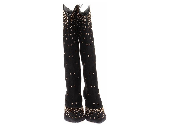 Jimmy Choo Botas de tacón en ante negro - vista 3