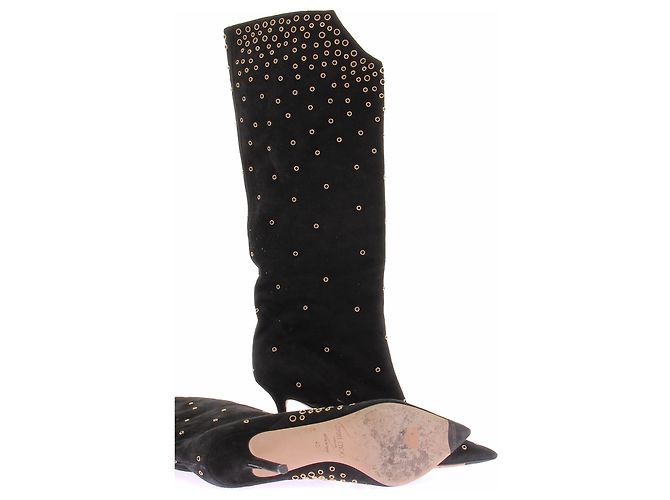 Jimmy Choo Botas de tacón en ante negro - vista 5