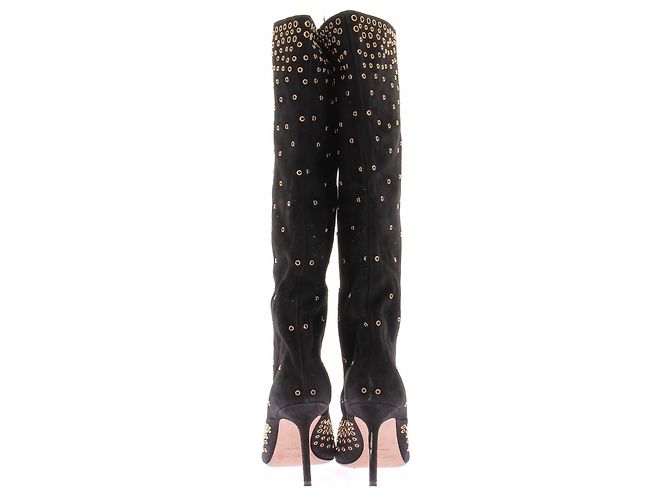 Jimmy Choo Botas de tacón en ante negro - vista 7