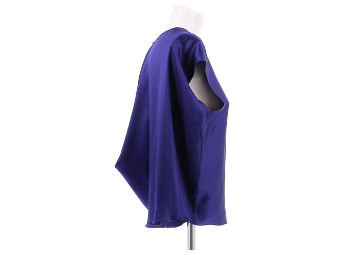 Lanvin Top blu elettrico in seta - vista 4