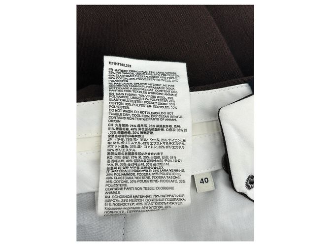 Ami Brown Wool Pants - view 4
