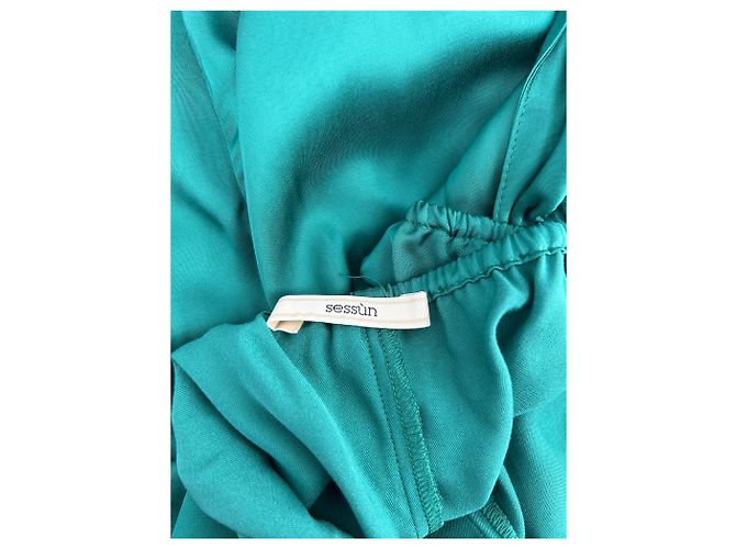 Sessun grünes Viscose Kleid S - Ansicht 5
