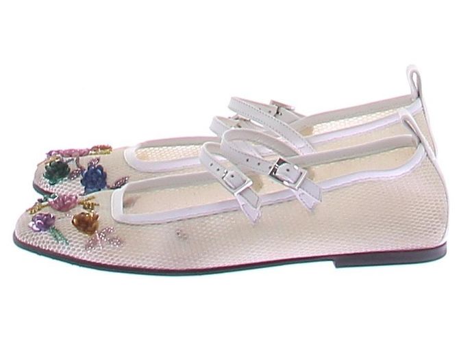Nodaleto Schuhe mit Blumenmuster Weiß - Ansicht 2