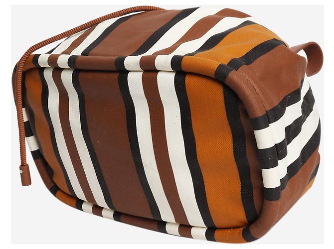 Loro Piana Gestreifte Tasche Brown Ashore Braun - Ansicht 5