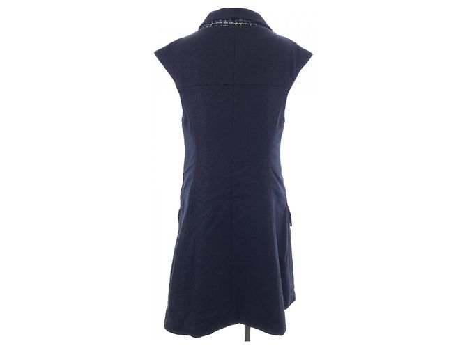 Gilet lungo Chanel Blu Blu navy - vista 2